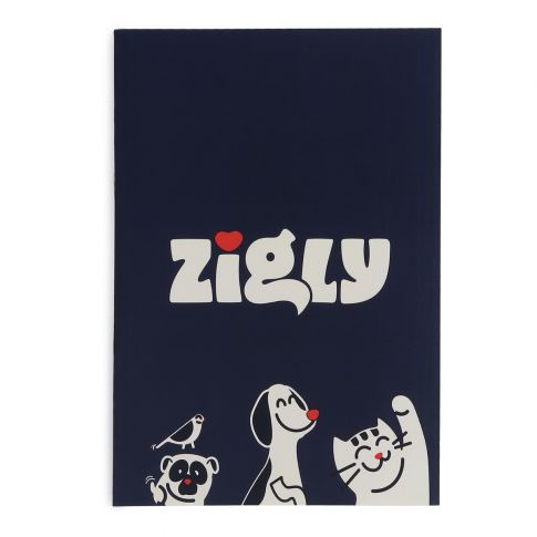 Zigly Pawsome Pals Notebook - Blue