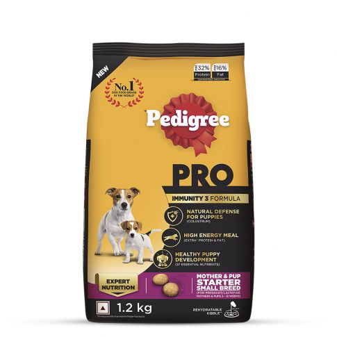 Pedigree PRO Mother & Pup Starter Small Breed, Dry Dog Food, Expert Nutrition for Pregnant/Lactating Mothers & Pups (3-12 Weeks)