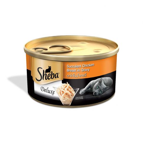 Buy Sheba Deluxe Succulent Chicken Breast in Gravy Premium Canned