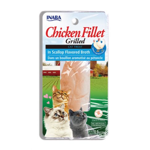 Inaba Chicken Fillet Chicken In Scallop Broth Cat Treat - 25 gm