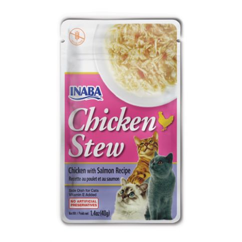 Inaba Chicken Stew Chicken n Salmon Recipe Wet Cat Food - 40 gm