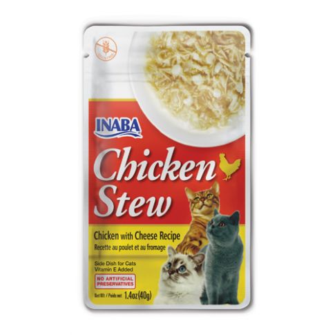 Inaba Chicken Stew Chicken n Cheese Recipe Wet Cat Food - 40 gm