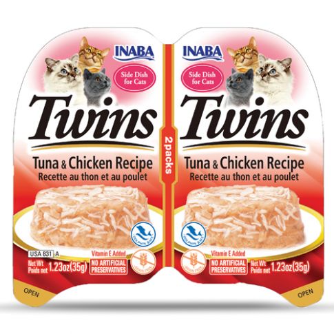 Inaba Cat Twins Cup Tuna n Chicken With Scallop Recipe Wet Cat Food - 70 gm