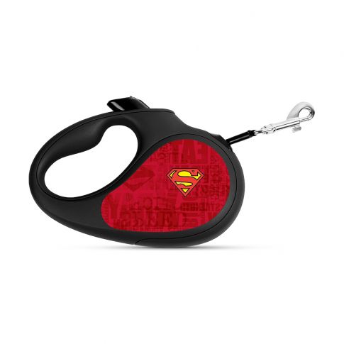 Waudog Superman Logo Pattern Retractable Dog Leash