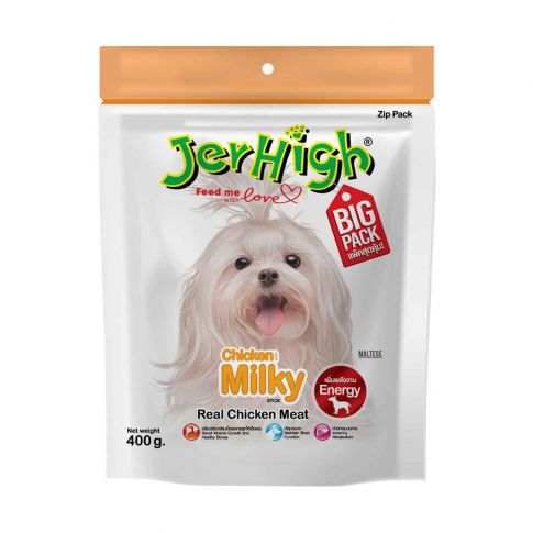 JerHigh Milky Dog Meaty Treat - 400 gm