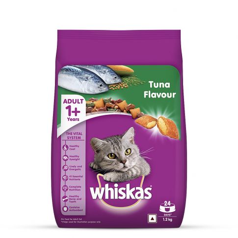 Whiskas Adult (+1 year) Tuna Flavour Dry Cat Food - 1.2 kg