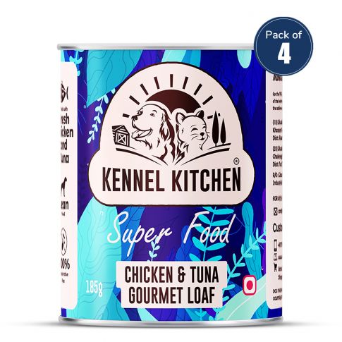 Kennel Kitchen Gourmet Loaf Chicken And Tuna  Puppy/Adult Wet Dog Food (Pack Of 4)