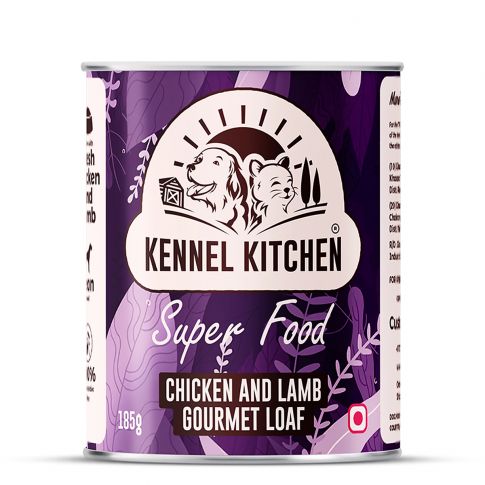 Kennel Kitchen Super Food Chicken & Lamb Gourmet Loaf Puppy/Adult Wet Dog Food - 185 gm
