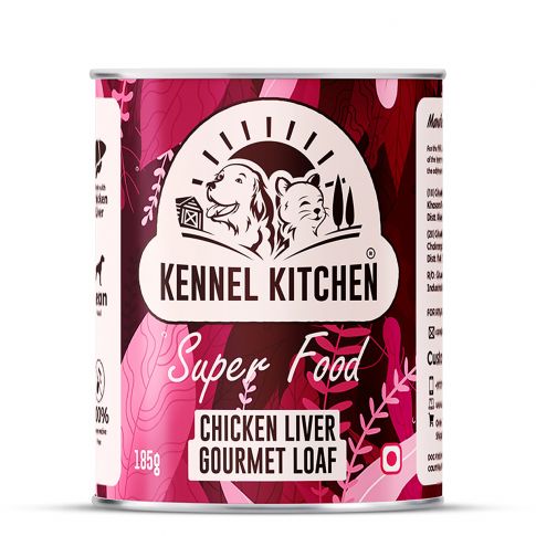 Kennel Kitchen Super Food Chicken Liver Gourmet Loaf Puppy/Adult Wet Dog Food - 185 gm