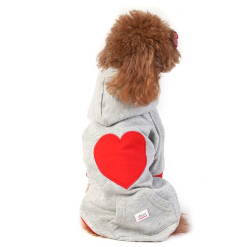 ZL Wagging With Open Heart Hoodie For Dogs