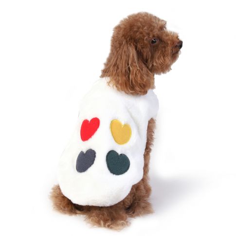 ZL Baby With Colourful Hearts Dog Jacket