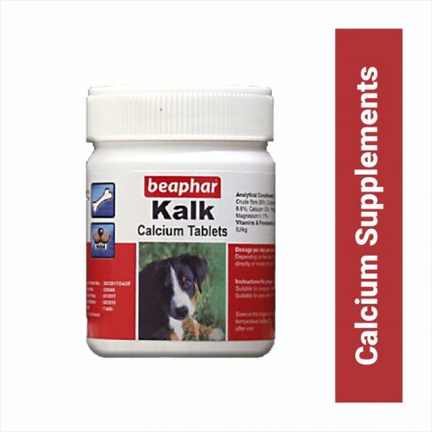Beaphar Kalk Calcium Dog Supplement - 60 Tablets