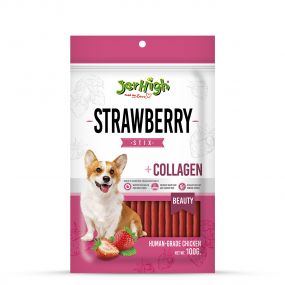 JerHigh Strawberry Dog Meaty Treat - 100 gm
