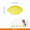 Fofos Rugby Ball Fetch Dog Toy Yellow