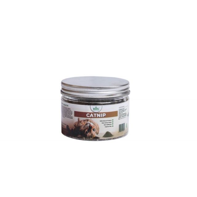 Basil Natural Cat Nip Jar - 300 gm