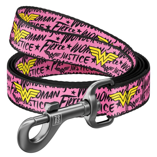 Waudog Wonder Woman Pattern Nylon Dog Leash
