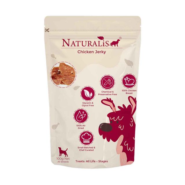 NATURALiS Chicken Jerky Plain Dog Treats 