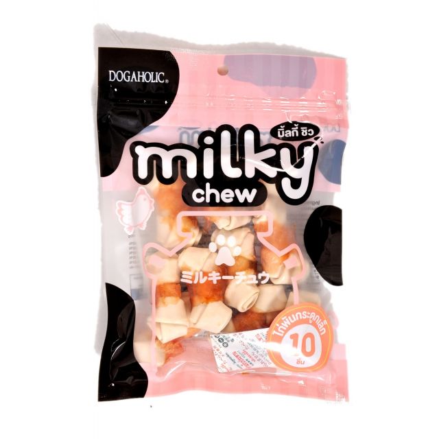Dogaholic Milky Chew Chicken Bone Dog Treat - 10 pieces