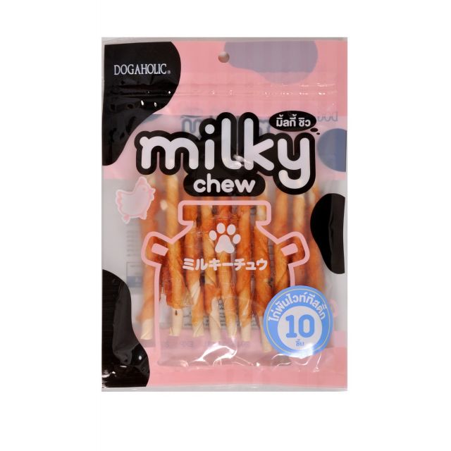 Dogaholic Milky Chew Chicken Stick Dog Treat - 10 pieces