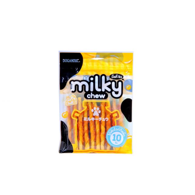 Dogaholic Milky Chew Cheese & Chicken Sticks Dog Treat - 10 pieces