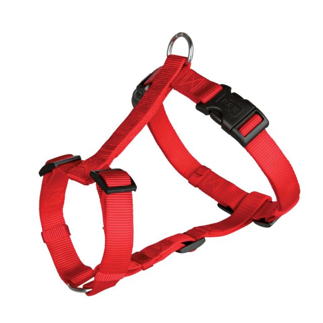 Trixie Classic H Type Nylon Harness Red S-M (40-65 cm/15 mm)