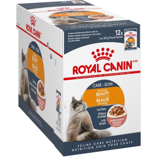 Royal Canin Intense Beauty Adult Wet Cat Food - 1.02 Kg (12 Pouches of 85 gm)