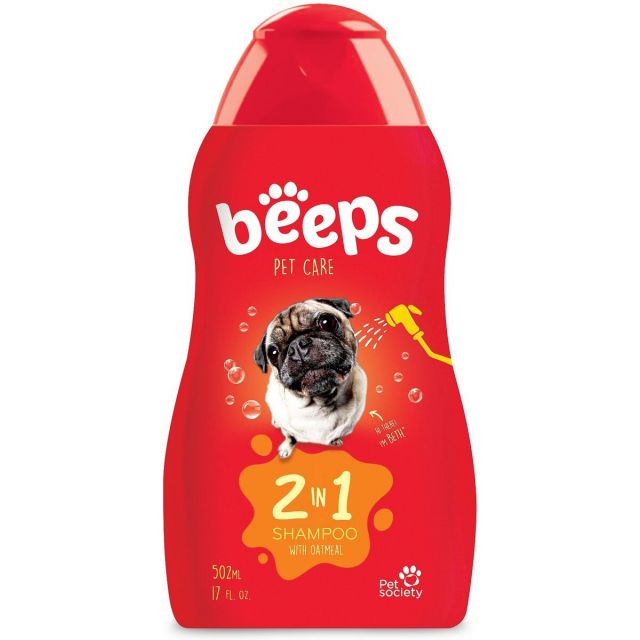 Beeps 2 in 1 Dog Shampoo - 502 ml