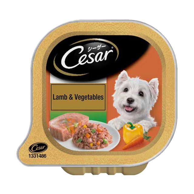 Cesar Gourmet Adult (1+ Years) Wet Dog Food, Lamb & Vegetables