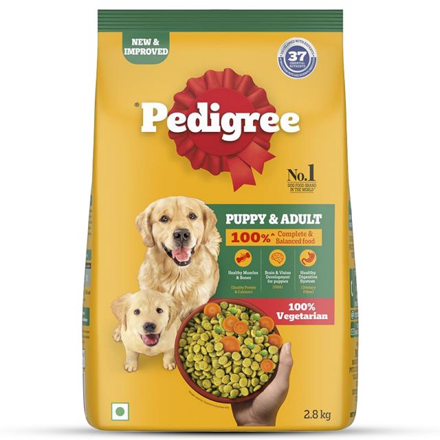 Pedigree Vegetarian Puppy & Adult Dry Food-2.8kg