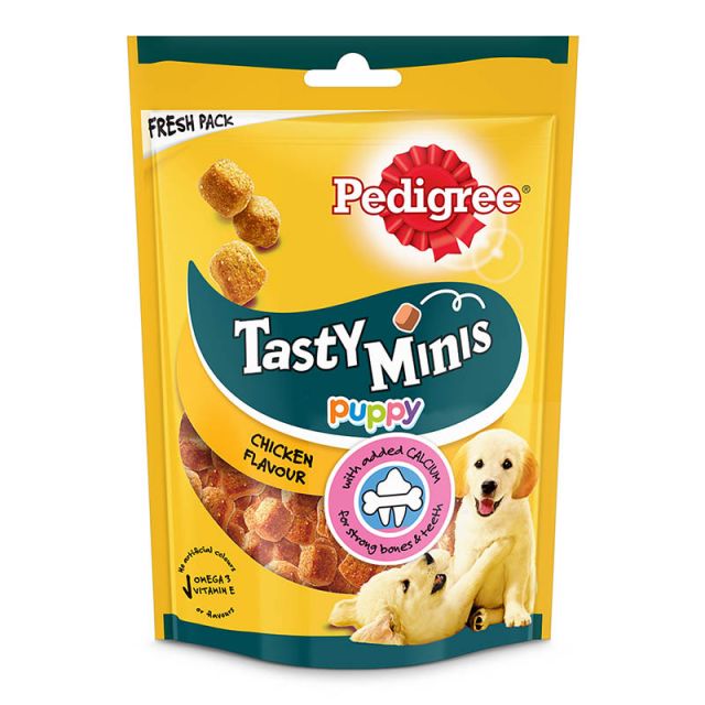 Pedigree Tasty Minis Cubes Chicken Flavour Puppy Treat - 125 gm