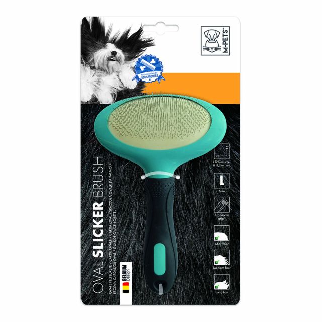 M-Pets Oval Slicker Brush For Dog/Cat - Large