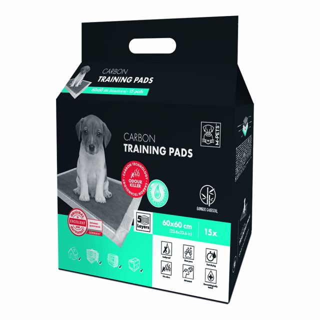 M-Pets CARBON 60 x 60 cm Training Pads - 15 Pads