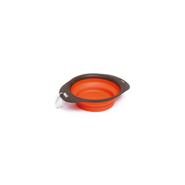 M-Pets On The Road Foldable Feeding Travel Bowl - ( 25 x 19 x 6cm) 750 ml - Medium