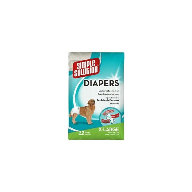 Simple Solution Disposable Diapers XXL (56-94cm) - 12 Diapers