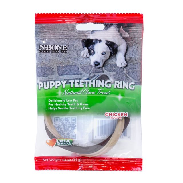 NPIC N-Bone Puppy Teething Ring Chicken Flavour Puppy Dental Treat - 34 gm