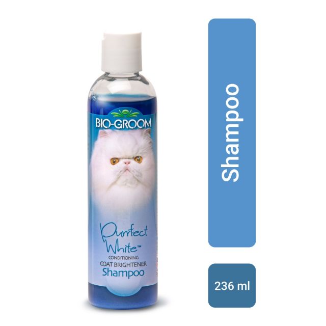 Biogroom Purrfect White Cat Conditioning Shampoo - 236 ml