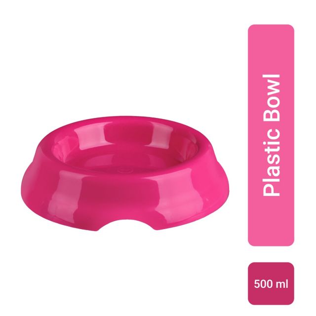Trixie Plastic Bowl for Dog (Assorted Color) - 500 ml