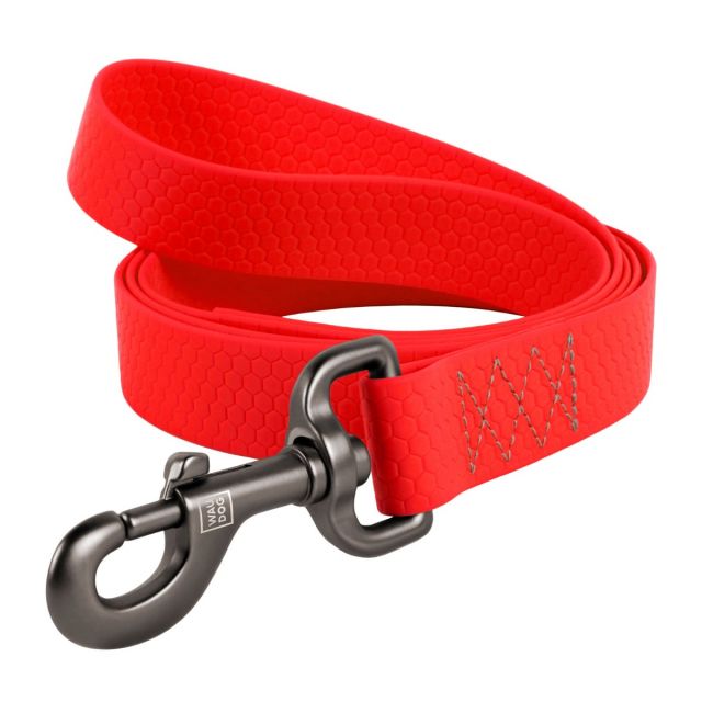 Waudog Waterproof Dog Leash (25 mm) Large (122 Cm) - Red