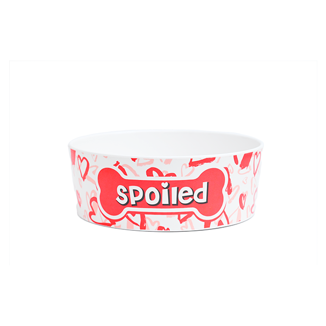 beboji Spoiled Melamine Dog Bowl - White-500 ml