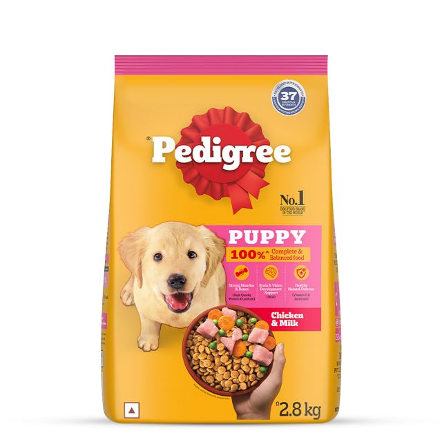 Pedigree Chicken &amp;amp; Milk Puppy Dry Food - 2.8 kg