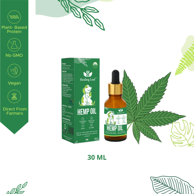 Healing Leaf  Hemp Oil  Supplement  30ml