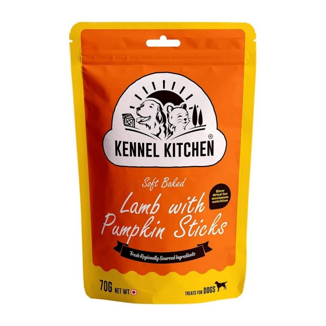 Kennel Kitchen Soft Baked Lamb With Pumpkin Sticks  Dog Treat (Pack Of 3)