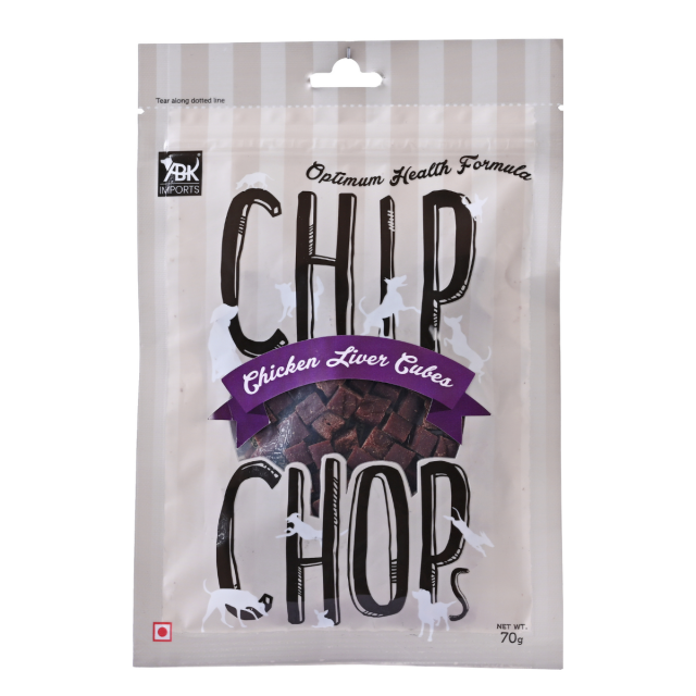 Chip Chops Chicken Liver Cubes Dog Meaty Treat - 70 gm