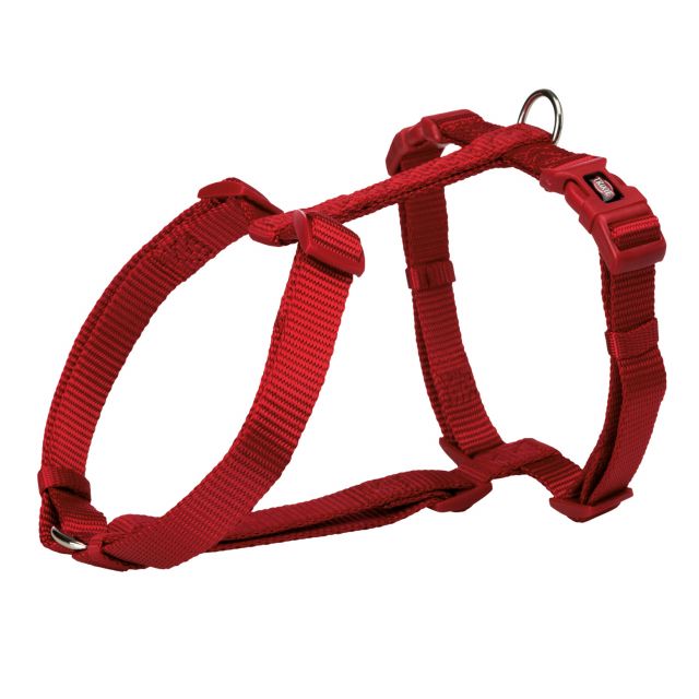 Trixie Premium Nylon H Type Dog Harness Red S-M (42–60 cm/15 mm)