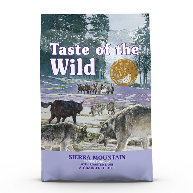 Taste of the Wild Sierra Mountain Grain Free Dry Dog Food - Roasted Lamb - 2 kg