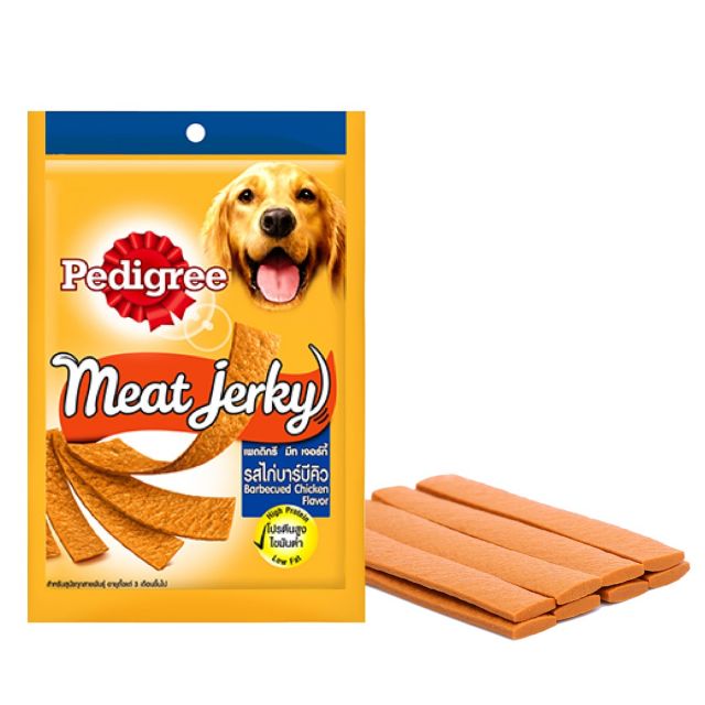 Pedigree Meat Jerky Barbecued Chicken Adult Dog Meaty Treat - 80 gm