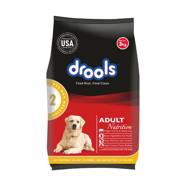 Drools Chicken and Egg Adult Dry Dog Food-3 kg