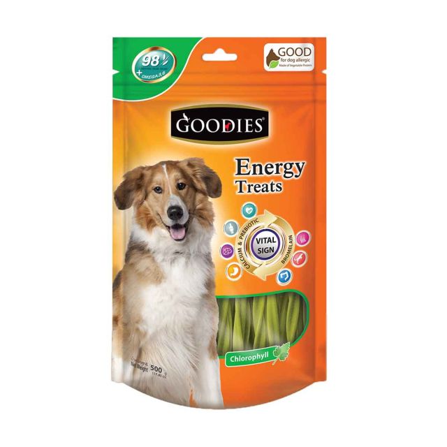 Goodies Energy Treats Chlorophyll Flavour Dog Dental Treat - 500 gm