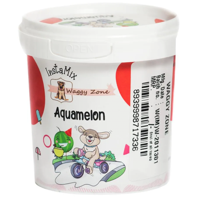 Waggy Zone Watermelon Aquamelon Dog Ice Cream - 40 gm