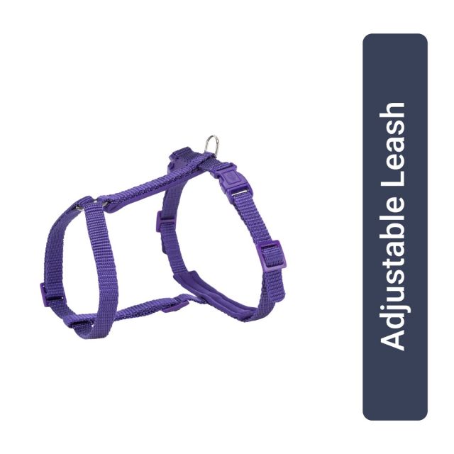 Trixie Premium Nylon Cat Harness With Leash - Violet